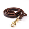 The first layer of leather dog leashes in the large dog chain demu training rope horse dog Golden Retriever dog rope