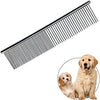 Dog Combs With Rounded Ends Stainless Steel Teeth Cat Comb For Removing Tangles And Knots Professional Grooming Tool For Long And Short Haired Dog Cat And Other Pets